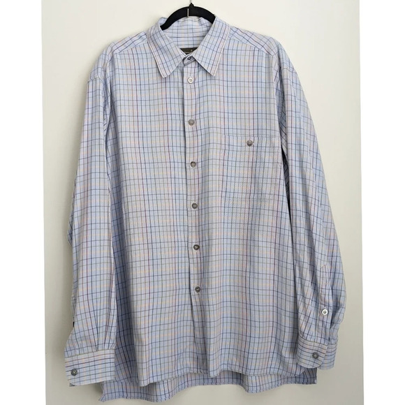 Ermenegildo Zegna Multicolor Stripe Button Down Shirt - Picture 1 of 8